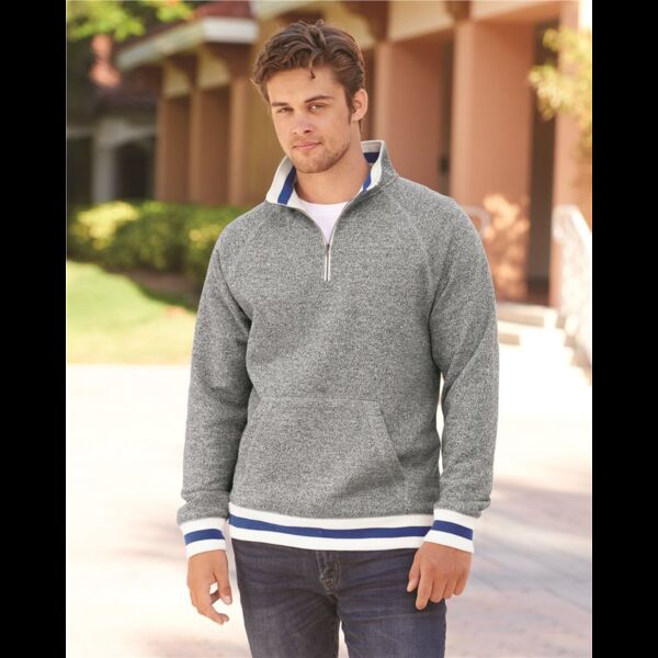 Peppered Fleece Quarter-Zip Sweatshirt Thumbnail