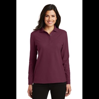 Women's Silk Touch Long Sleeve Polo Thumbnail