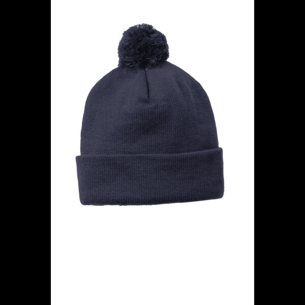 Solid Pom Pom Beanie Thumbnail