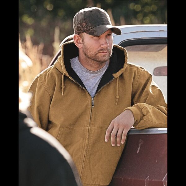 Men's Cheyenne Boulder Cloth™ Hooded Jacket with Tricot Quilt Lining Thumbnail